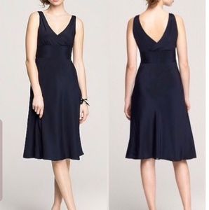 J. Crew Sophia Black Silk Coctail Dress  Size 2